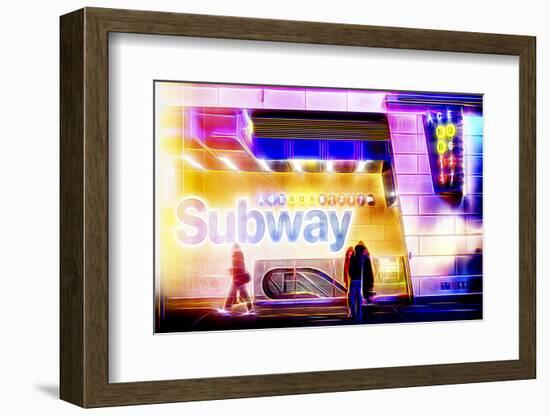 Manhattan Shine - Subway-Philippe Hugonnard-Framed Photographic Print