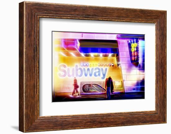 Manhattan Shine - Subway-Philippe Hugonnard-Framed Photographic Print