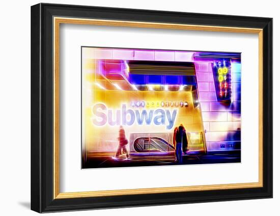 Manhattan Shine - Subway-Philippe Hugonnard-Framed Photographic Print