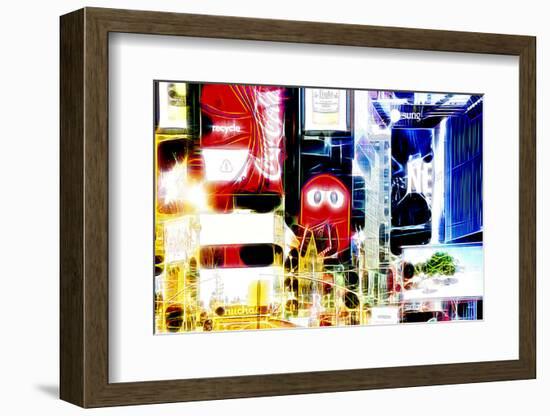 Manhattan Shine - Touch of Red-Philippe Hugonnard-Framed Photographic Print