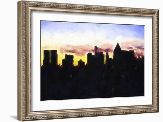 Manhattan Silhouettes-Philippe Hugonnard-Framed Giclee Print