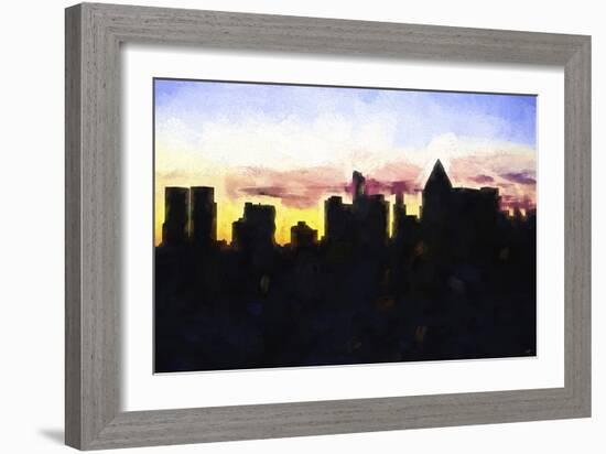 Manhattan Silhouettes-Philippe Hugonnard-Framed Giclee Print