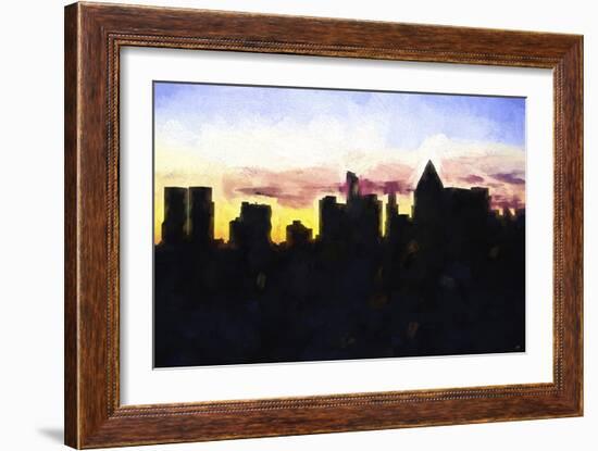 Manhattan Silhouettes-Philippe Hugonnard-Framed Giclee Print
