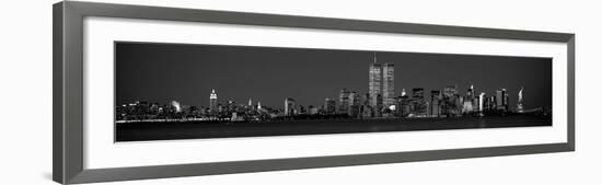 Manhattan Skyline 2001-Richard Berenholtz-Framed Art Print