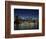 Manhattan Skyline and Brooklyn Bridge at Dusk, New York City, New York, USA-Amanda Hall-Framed Photographic Print