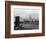 Manhattan Skyline And Brooklyn Bridge-Bettmann-Framed Photographic Print