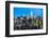 Manhattan skyline, Empire State Building and Chrysler Building, New York City, United States of Ame-Fraser Hall-Framed Photographic Print