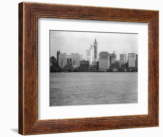 Manhattan Skyline from New Jersey, 1908-null-Framed Photographic Print