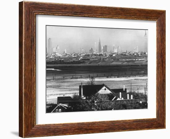 Manhattan Skyline from New Jersey-Andreas Feininger-Framed Photographic Print