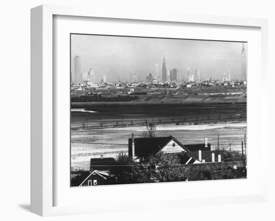 Manhattan Skyline from New Jersey-Andreas Feininger-Framed Photographic Print