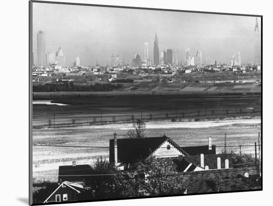 Manhattan Skyline from New Jersey-Andreas Feininger-Mounted Photographic Print