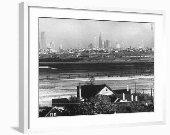 Manhattan Skyline from New Jersey-Andreas Feininger-Framed Photographic Print