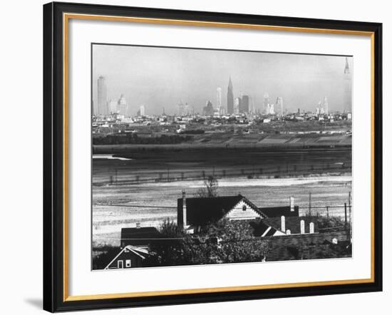 Manhattan Skyline from New Jersey-Andreas Feininger-Framed Photographic Print