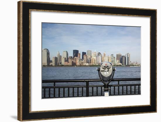 Manhattan Skyline from New Jersey-Paul Souders-Framed Photographic Print