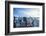 Manhattan skyline from Times Square to the Hudson River, New York City, United States of America, N-Fraser Hall-Framed Photographic Print