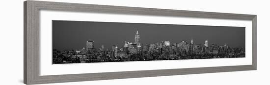 Manhattan Skyline I-Richard Berenholtz-Framed Art Print