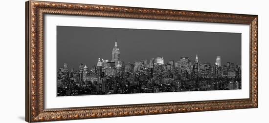 Manhattan Skyline II-Richard Berenholtz-Framed Art Print