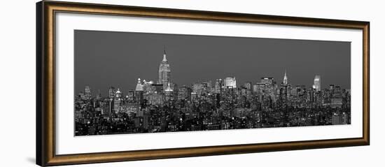 Manhattan Skyline II-Richard Berenholtz-Framed Art Print