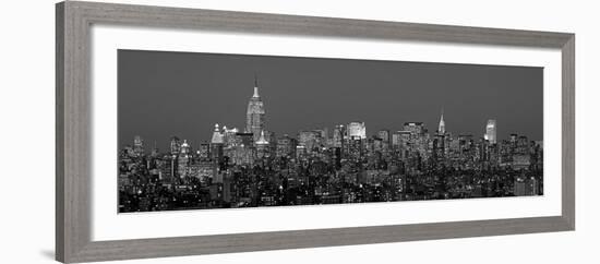 Manhattan Skyline II-Richard Berenholtz-Framed Art Print