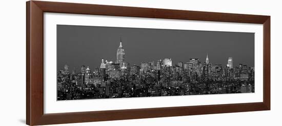 Manhattan Skyline II-Richard Berenholtz-Framed Art Print