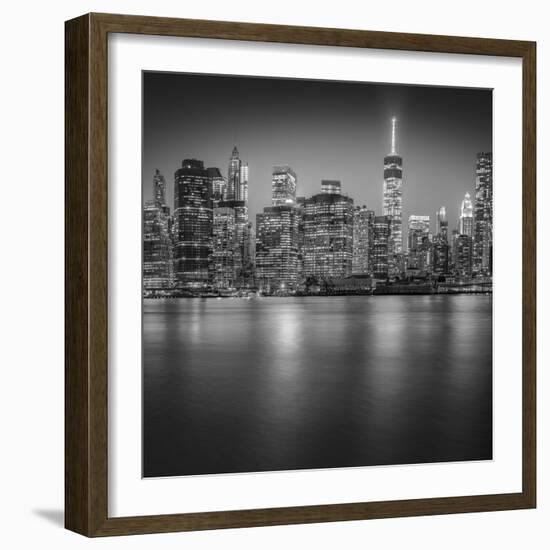 Manhattan Skyline Night-Edit-3-Moises Levy-Framed Photographic Print