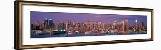 Manhattan Skyline, NYC-Richard Berenholtz-Framed Art Print