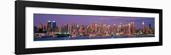 Manhattan Skyline, NYC-Richard Berenholtz-Framed Art Print