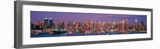 Manhattan Skyline, NYC-Richard Berenholtz-Framed Art Print