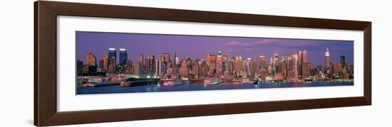 Manhattan Skyline, NYC-Richard Berenholtz-Framed Art Print