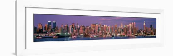 Manhattan Skyline, NYC-Richard Berenholtz-Framed Art Print