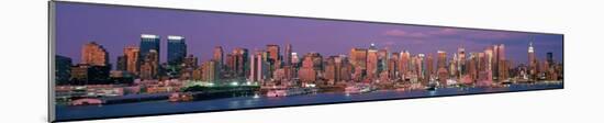 Manhattan Skyline, NYC-Richard Berenholtz-Mounted Art Print