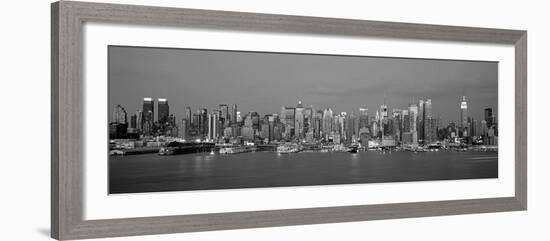 Manhattan Skyline, NYC-Richard Berenholtz-Framed Art Print