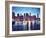 Manhattan Skyline Reflected in East River at Dusk-Maciej Bledowski-Framed Photographic Print