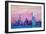 Manhattan Skyline with Downtown and Lady Liberty-Markus Bleichner-Framed Art Print