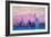 Manhattan Skyline with Downtown and Lady Liberty-Markus Bleichner-Framed Art Print