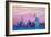 Manhattan Skyline with Downtown and Lady Liberty-Markus Bleichner-Framed Art Print