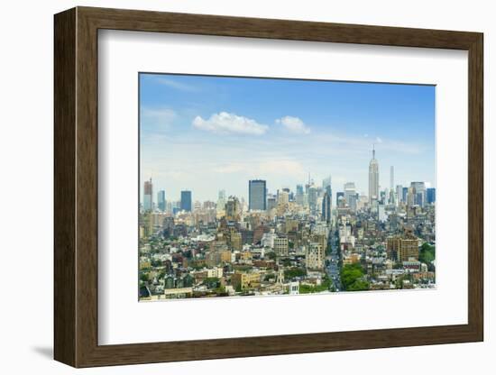 Manhattan skyline with the Empire State Building, New York City, United States of America, North Am-Fraser Hall-Framed Photographic Print