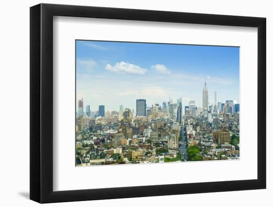 Manhattan skyline with the Empire State Building, New York City, United States of America, North Am-Fraser Hall-Framed Photographic Print