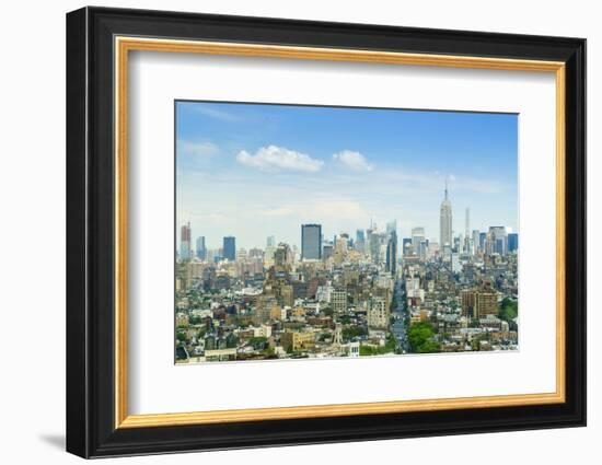 Manhattan skyline with the Empire State Building, New York City, United States of America, North Am-Fraser Hall-Framed Photographic Print