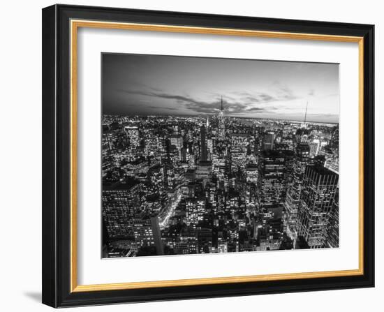 Manhattan Skyline with the Empire State Building, NYC-Michel Setboun-Framed Giclee Print