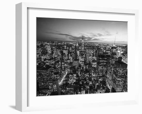 Manhattan Skyline with the Empire State Building, NYC-Michel Setboun-Framed Giclee Print