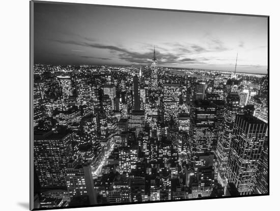 Manhattan Skyline with the Empire State Building, NYC-Michel Setboun-Mounted Giclee Print
