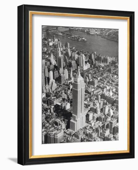 Manhattan Skyline-The Chelsea Collection-Framed Giclee Print