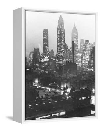 Manhattan Skyline' Photographic Print - Andreas Feininger | Art.com