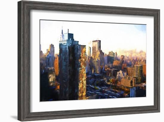 Manhattan Sunrise-Philippe Hugonnard-Framed Giclee Print