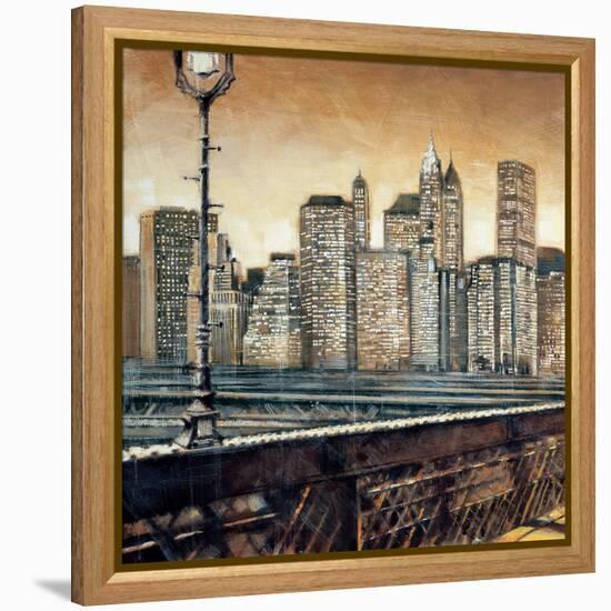 Manhattan Sunset I-Matthew Daniels-Framed Stretched Canvas