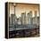 Manhattan Sunset I-Matthew Daniels-Framed Stretched Canvas