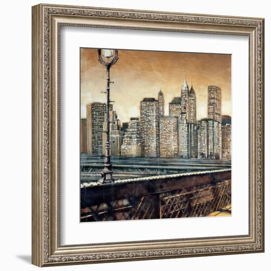 Manhattan Sunset I-Matthew Daniels-Framed Art Print