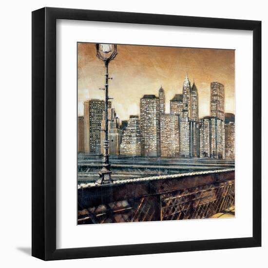 Manhattan Sunset I-Matthew Daniels-Framed Art Print