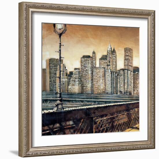 Manhattan Sunset I-Matthew Daniels-Framed Art Print